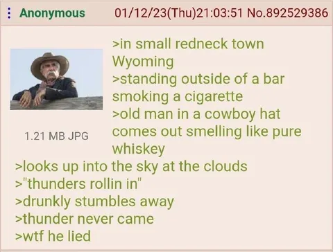 The Thunder Never Came