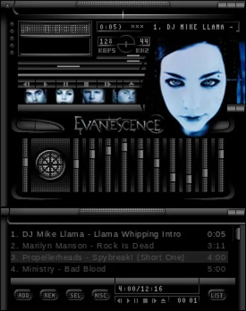 Evanescence Winamp Playlist