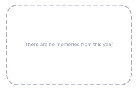 No Memories From This Year