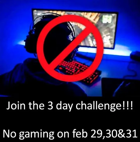 Three-Day No Gaming Challenge