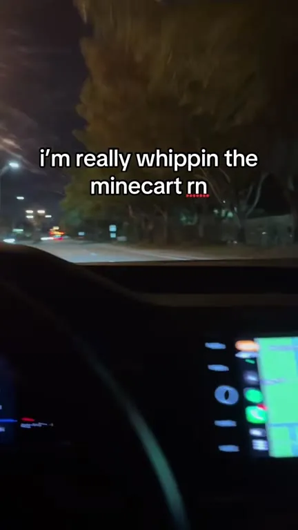 Whippin the Minecart at Night