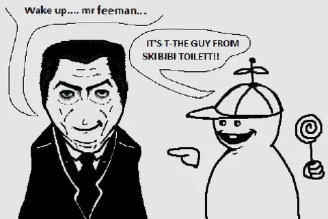 Wake Up Mr. Feeman Sees Skibidi Toilet