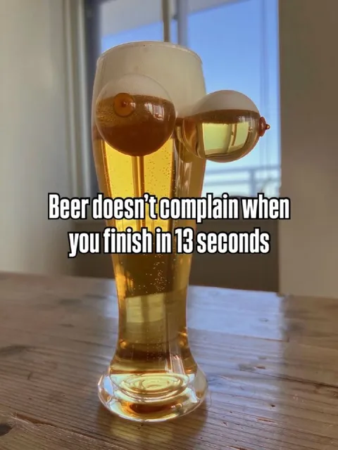 Beer Finishes in 13 Seconds