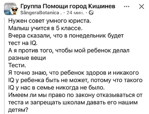 IQ в семье никогда не было