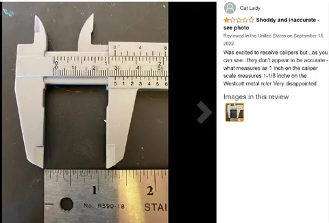 Caliper Measures the Wrong Ruler