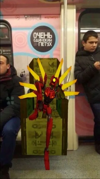 Очень одинокий петух в метро