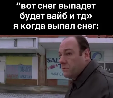 Когда выпал снег
