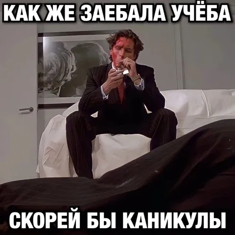 Как же заебала учёба