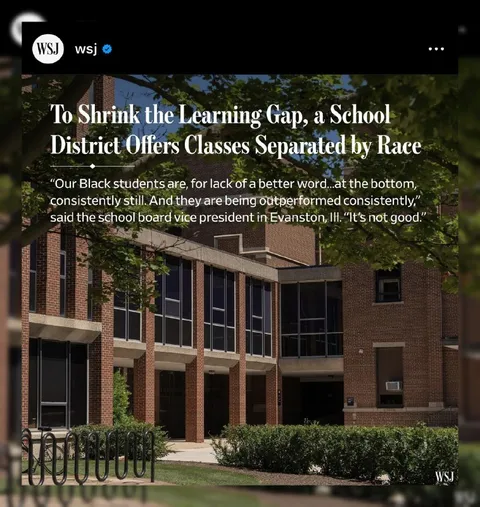 School Classes Separated by Race