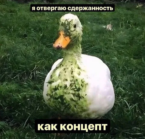 Утка отвергает сдержанность