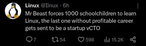 MrBeast Linux Startup CTO