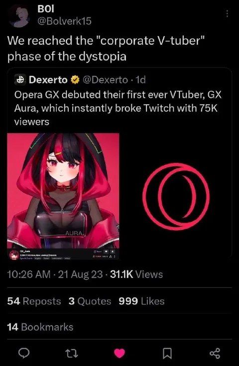 Corporate V-Tuber Dystopia