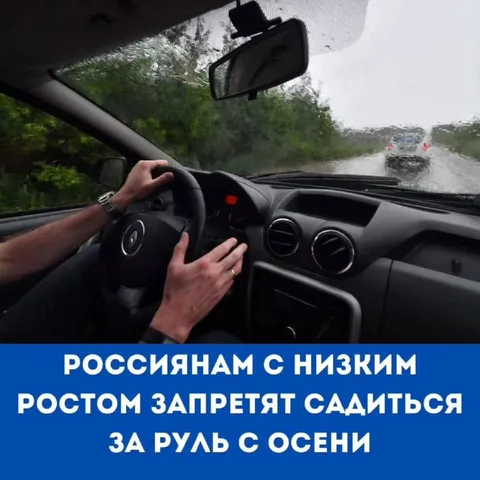 Низкорослым запретят водить осенью