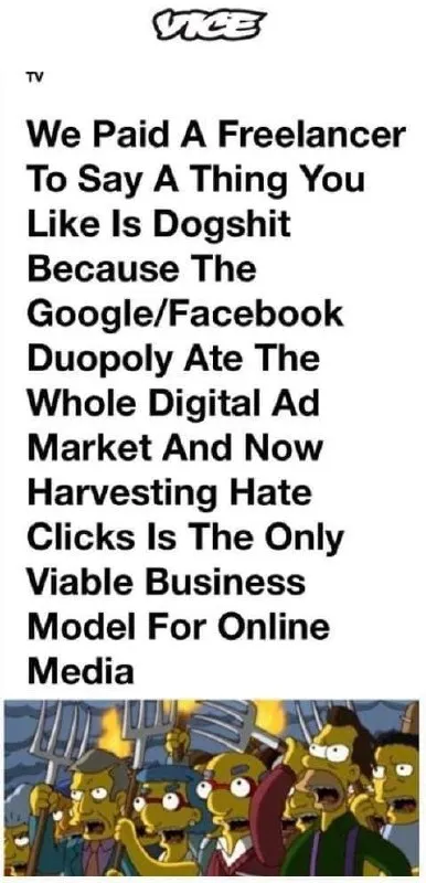 Hate Clicks Are the Only Business Model