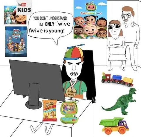 Only Five, Still Watching Kids Shows