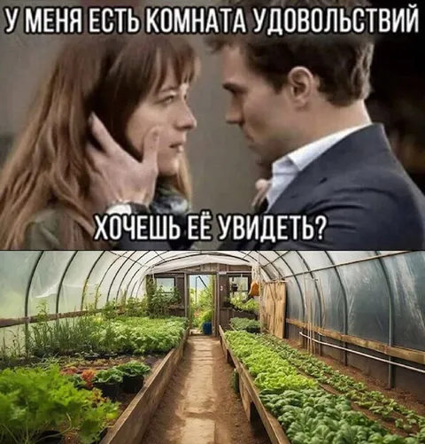 Комната удовольствий с теплицей