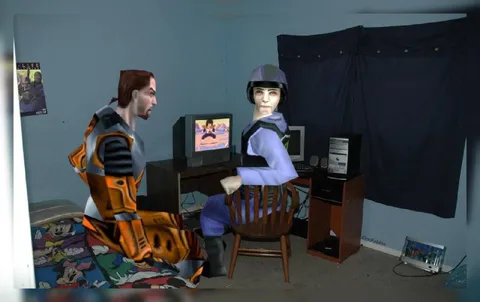 Персонажи Half-Life в комнате