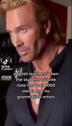English Teachers Approve the Suicide Note