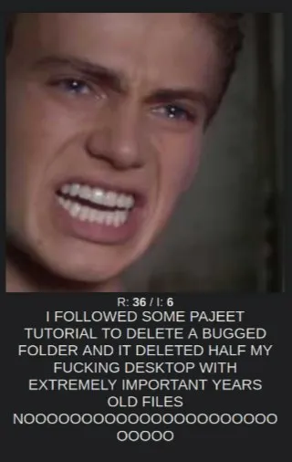 Deleted Half My Desktop