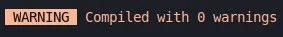 Compiled With Zero Warnings
