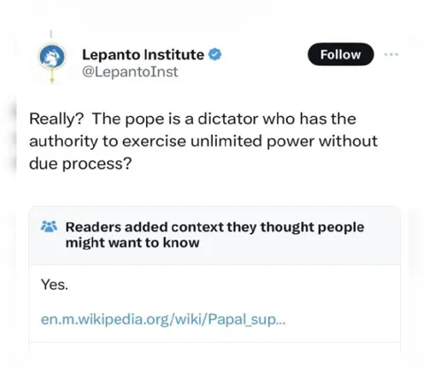 The Pope Is a Dictator