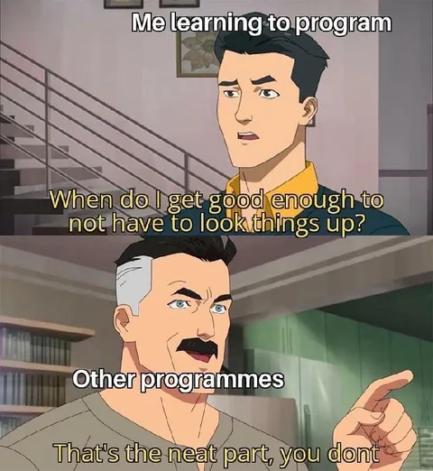 Learning Programming Without Looking Things Up