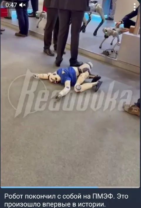 Робот покончил с собой на ПМЭФ