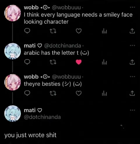 Arabic Letter T Face