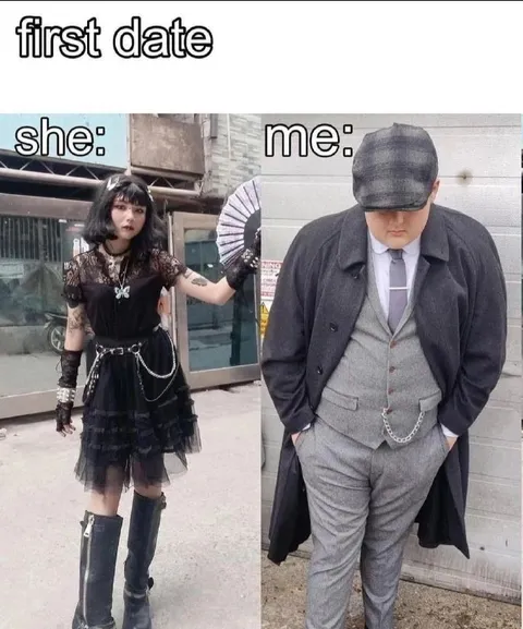 First Date Goth and Peaky Blinder