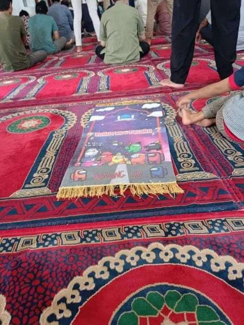 Among Us Prayer Rug