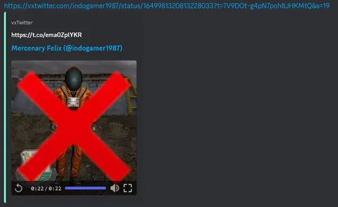 Video Preview With Giant Red X