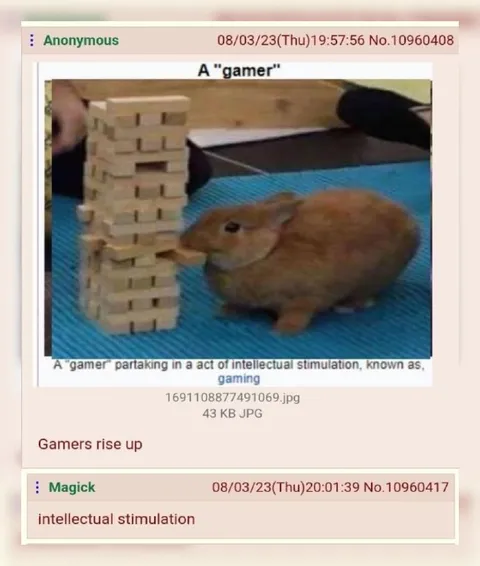 Gamer Intellectual Stimulation