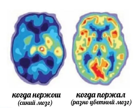 Когда нервно и когда поржал