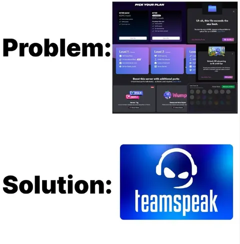 Problem Solution TeamSpeak