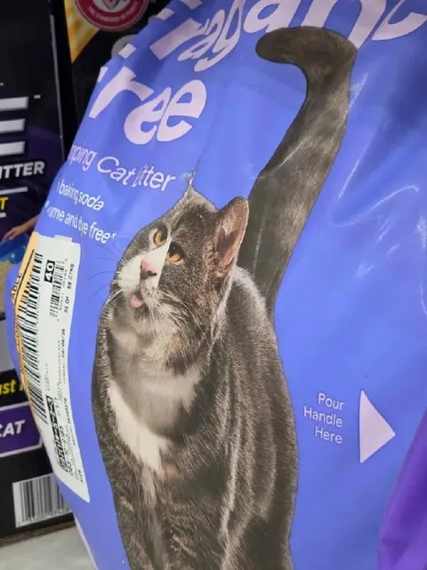 Cat Litter With a Cat Handle