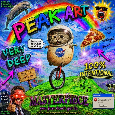 Peak Art Cat Astronaut