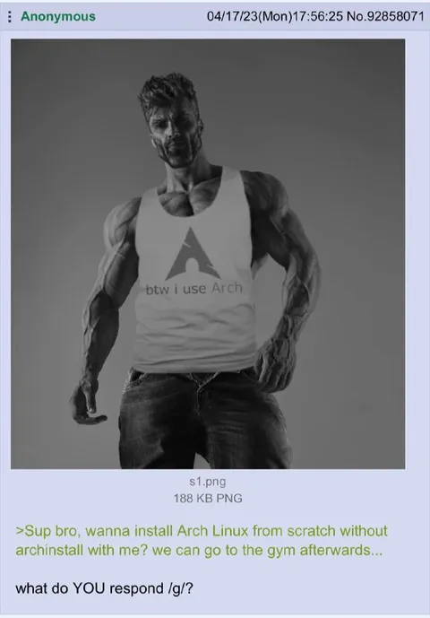 Arch Linux Gym Bro