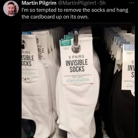 Invisible Socks Stand Alone