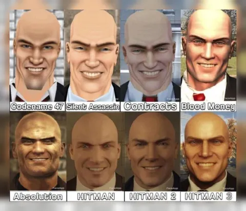 Agent 47 Across Hitman Games