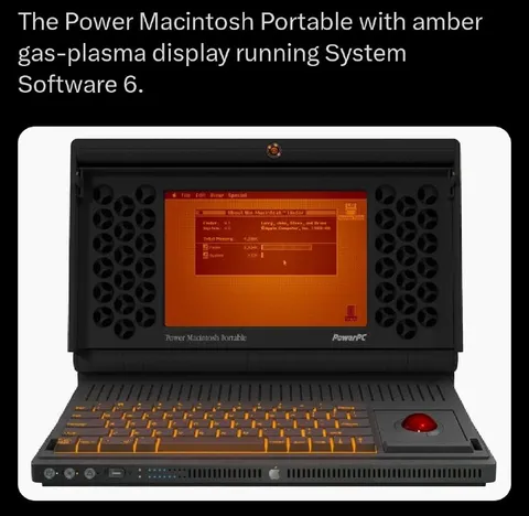 Power Macintosh Portable with Amber Display