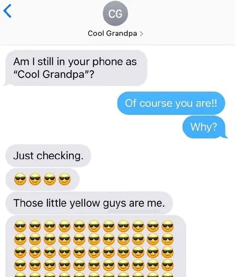 Cool Grandpa Is Every Sunglasses Emoji