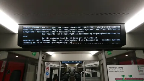Weston crashed on the train