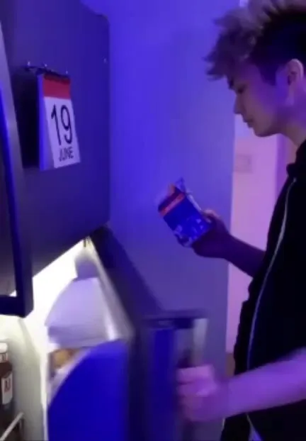 Shrek Hiding in the Fridge