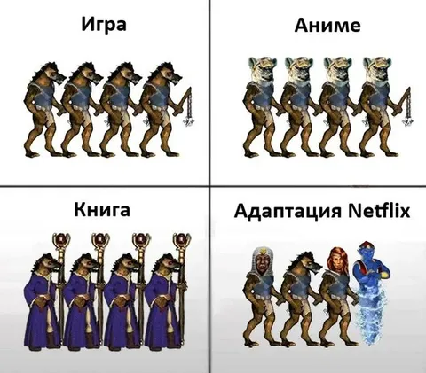 Игра, аниме, книга и Netflix
