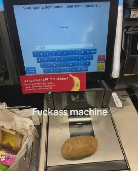 Self-Checkout Potato Fail