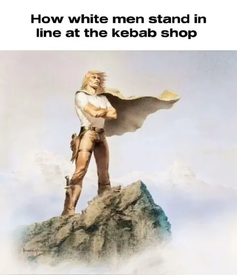 White Men at the Kebab Shop