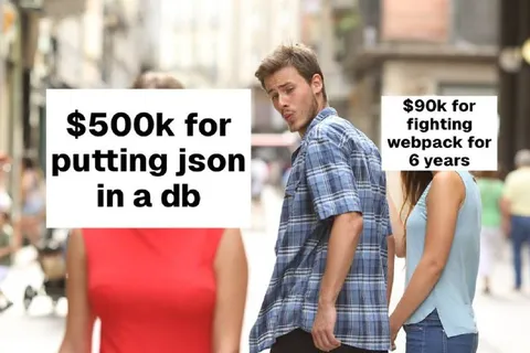 500k for Putting JSON in a Database