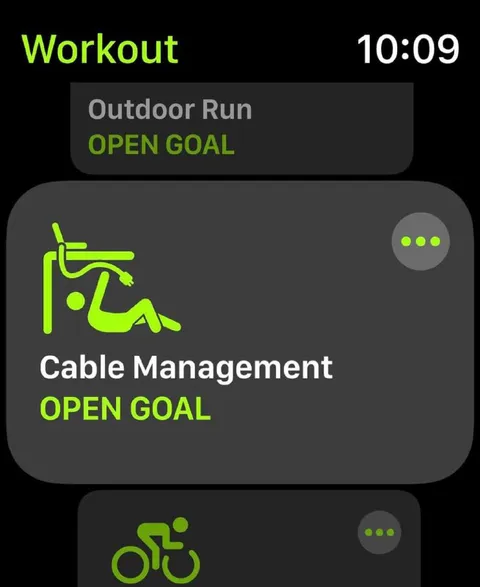 Cable Management Workout Goal