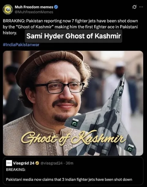 Ghost of Kashmir Fighter Ace