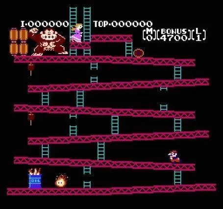Donkey Kong Level Screen